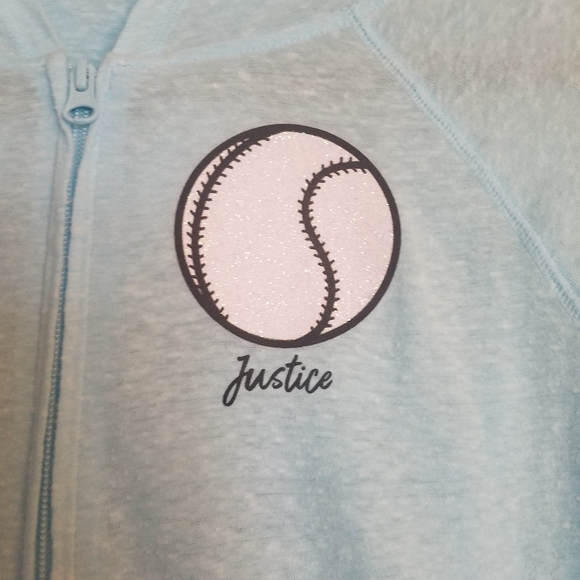 Justice Active Softball Hooded Shirt Size … - Picture 2 of 5